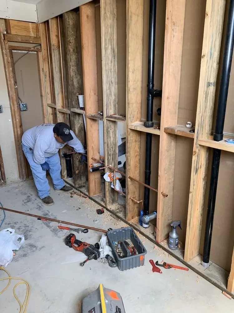 Commercial rough-in plumbing for Gas Line Repair in East Bethel